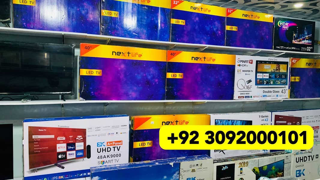 46 ; inch smart led tv brand new box pack new arrival just 42k 2