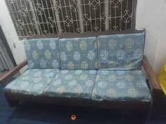 wooden 5 seater sofa set