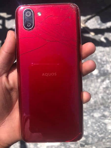 aquos r 2 for sale official pta approved all ok only back crack 1