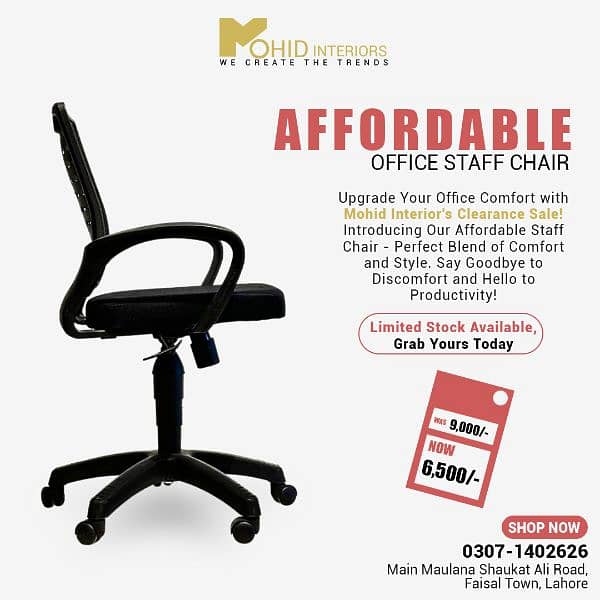 Affordable Office Chairs | Office Staff Chairs | Office Chairs | MI 2