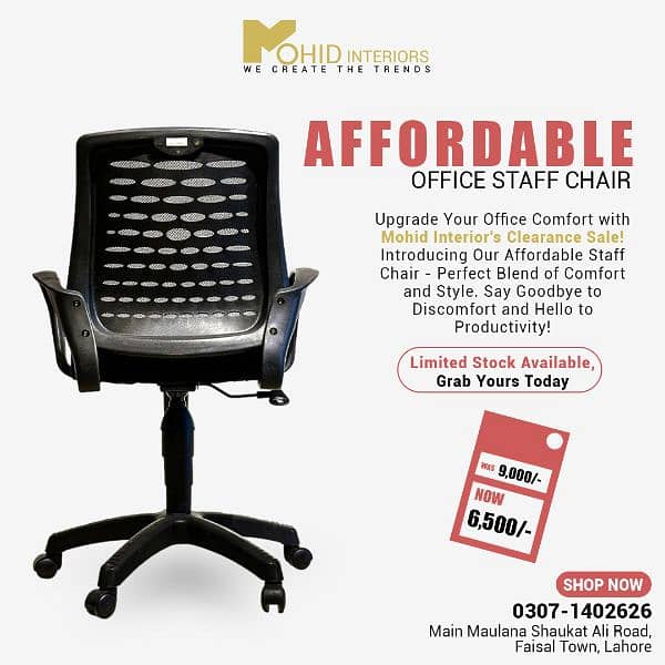 Affordable Office Chairs | Office Staff Chairs | Office Chairs | MI 3