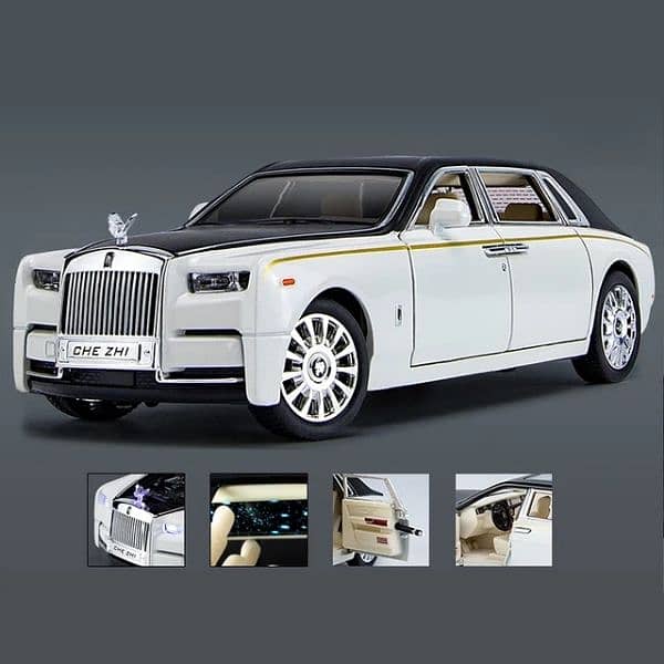 1:24 Rolls Royce Phantom Alloy Car Model Diecast Metal Toy 5