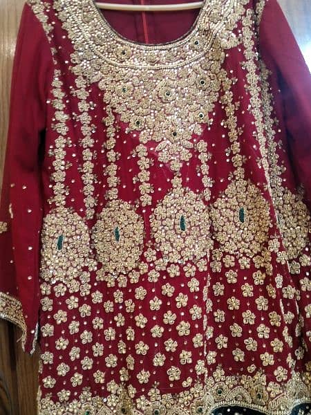 Beautiful Red Color Bridal Dress 1