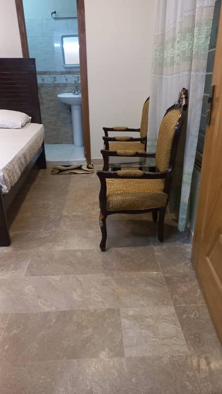 1 bed furnished apartment available for rent in H-13 Islamabad 6