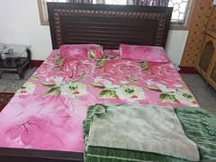 sell double bed in wood