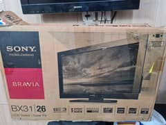 Original Sony lcd bravia 26 inch with box and stand original pic attac
