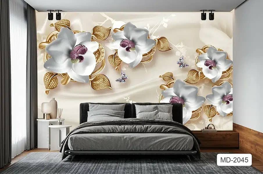 Wallpaper and wall picture/Wooden flooring/false Ceiling/POP Ceiling 9