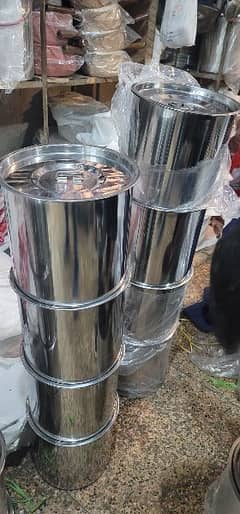 Ice Cream Containers  steel stainless steel