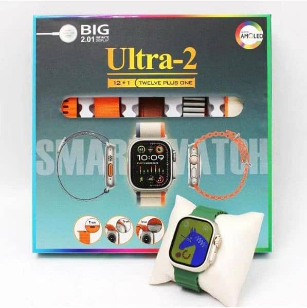 12 + 1 Ultra 2 smart watch Free home delivery 0