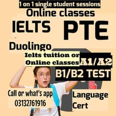 IELTS PTE DUOLINGO LANGUAGE CERT TUTOR OR ONLINE CLASSES