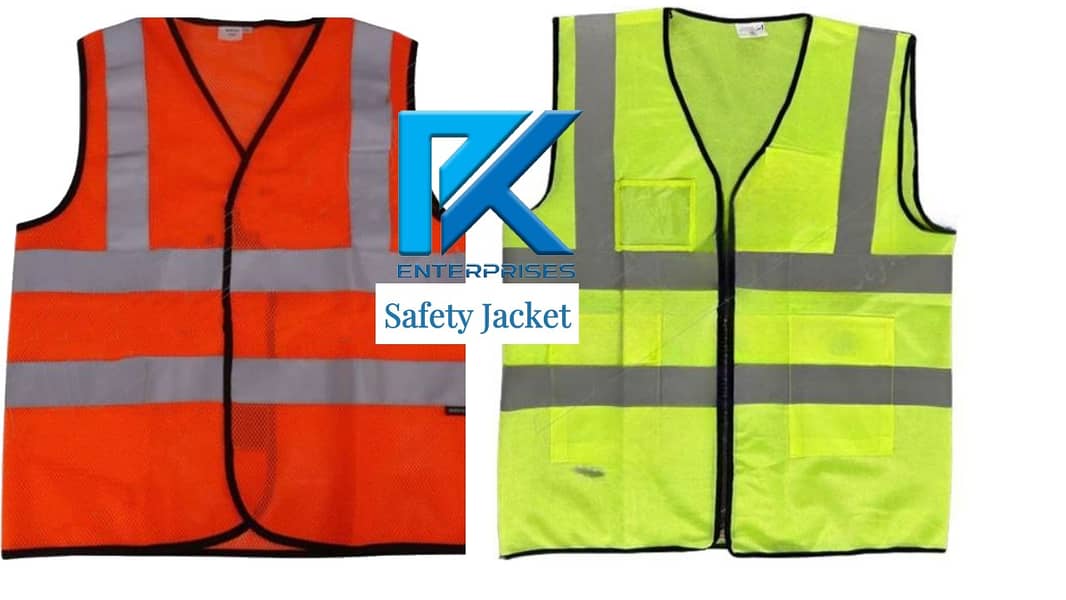 Safety Jacket / Safety Vests - Yellow / Orange Blue / Red Color Reflec 1