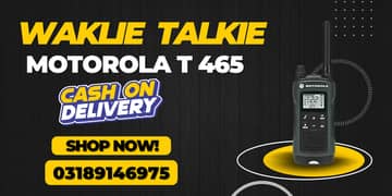 Walkie Talkie | Wireless Set Official Motorola  T 465 Two Way Radio