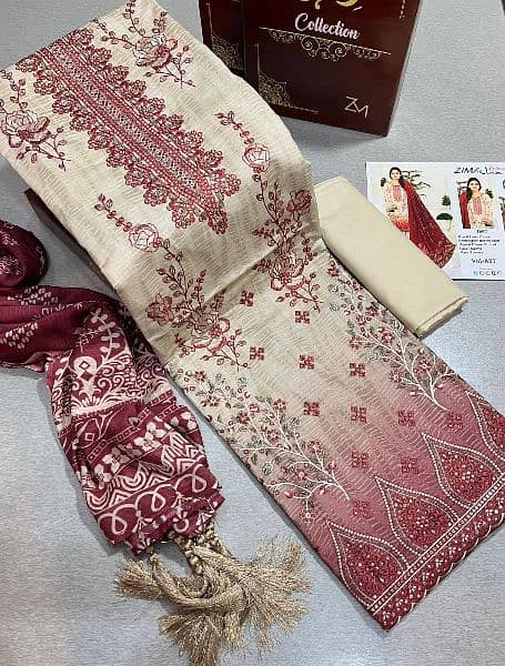 embroidered lawn 3pc 14