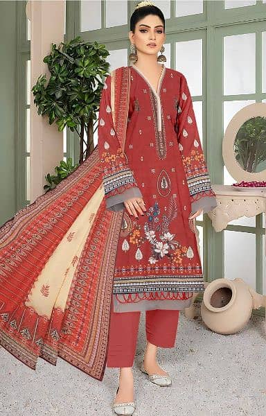 ladies wear/ lawn collection/ formal dress 7