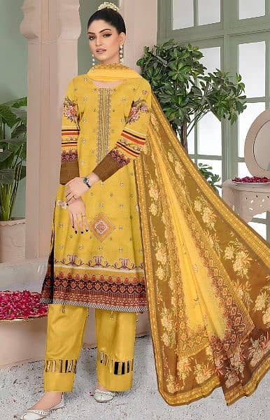 ladies wear/ lawn collection/ formal dress 17