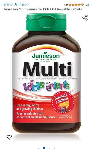 Multi Vitamin & Minerals for Kids CANADA 1