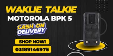 Walkie Talkie | Wireless Set Official Motorola BPK 5 Two Way Radio 0
