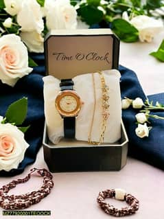 Ladies elegant watch with bracelet