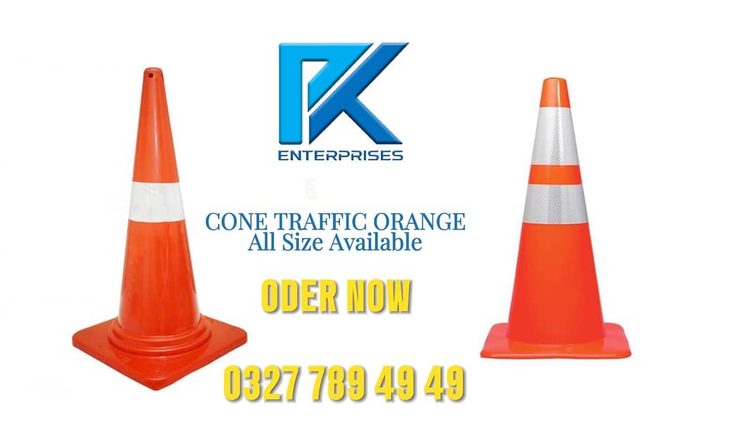 Traffic Cones PVC Non Breakable 0