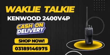 Walkie Talkie | Wireless Set Official Kenwood  2400V4PTwo Way Radio 0