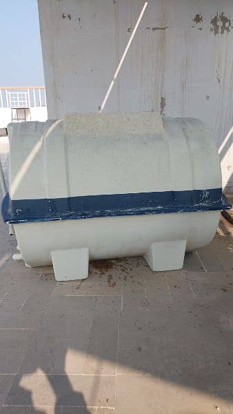 Fibre WaterTank used, size : Length 3 ft, Width and height 2.5 ft 3