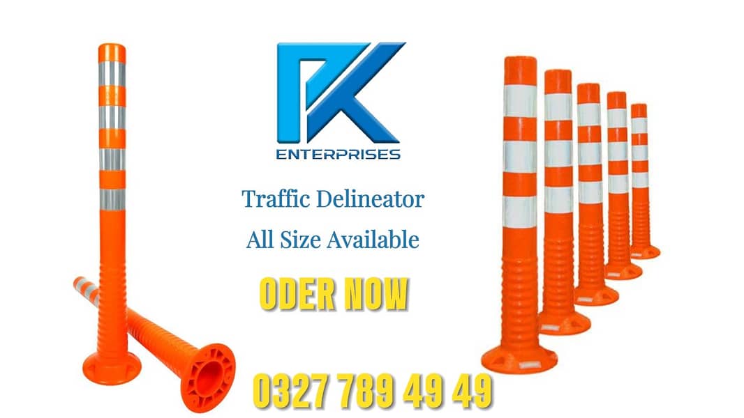 Traffic Delineator Orange Safety Cones 0