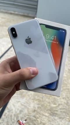 iphone x 256 pta approved with imei box all okay
