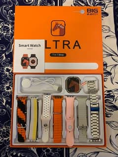 ultra 7 in 1 smart watch with 7 straps