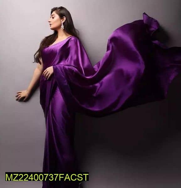 new unstitched purple silk saree for women 1