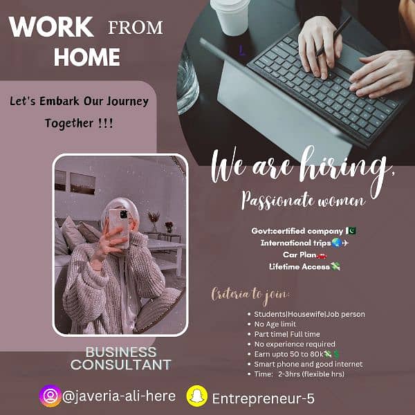 WE ARE HELPING PASSIONATE WOMEN TO BE INDEPENDENT DOING WORK FROM HOME 0
