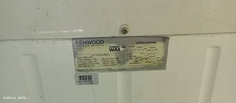 Kenwood washing machine 6