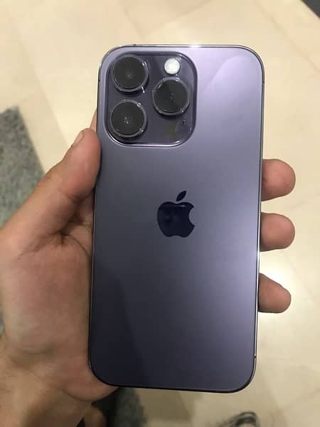 iphone 14 pro deep Purple 128 GB with box model (ZA/A) 0