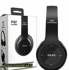 New P47 bluetooth headphones free delivery for all pakistan