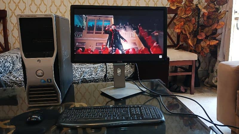 Dell Gaming PC LCD Monitor / DELL T5500 / Wireless Keyboard+Mouse 5
