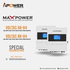 MaxPower Voltas 6K & 8K H4 Single Phase Hybrid Inverter 0