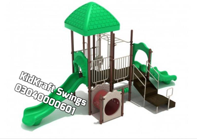 Swings, Slides, Jungle gym, Spring Rider, dustbin, 16