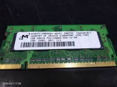 Laptop Ram 1 GB DDR2 0