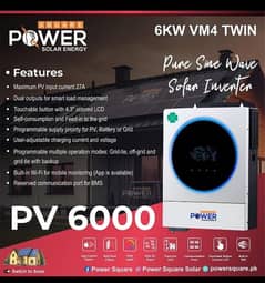 Power Squar 6kw dual, wifi ,Voltronic