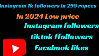 Instagram followers lowest price, tiktok