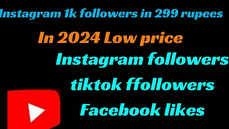 Instagram followers lowest price, tiktok 0