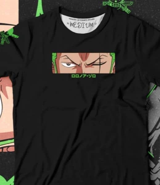Zoro full sleeve shirt , and also sleeve less , m , l , XL , double xl 1