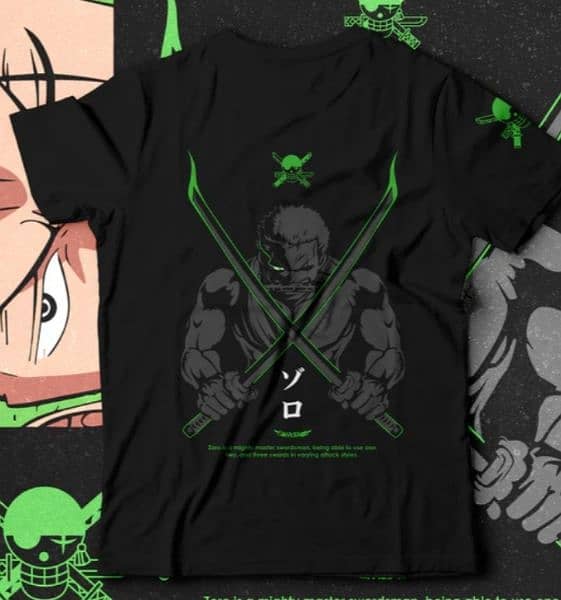 Zoro full sleeve shirt , and also sleeve less , m , l , XL , double xl 3