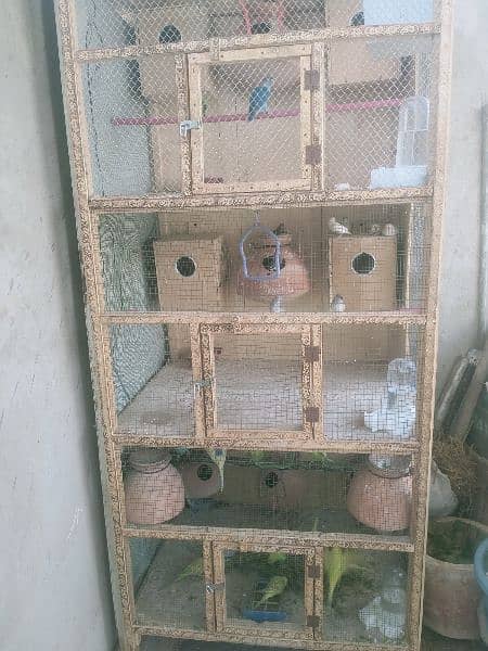 Wooden 3 Portion Cage 3Month Used 3