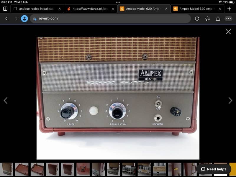 Ampex 620 tube Amplifier USA 4