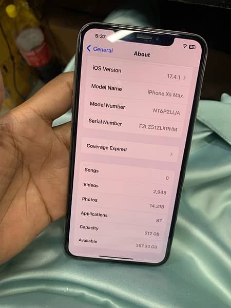 iphone Xsmax pta approved 512gb 8