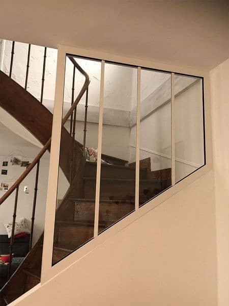 Staircase glass Partition, folding Mosquito Net 3