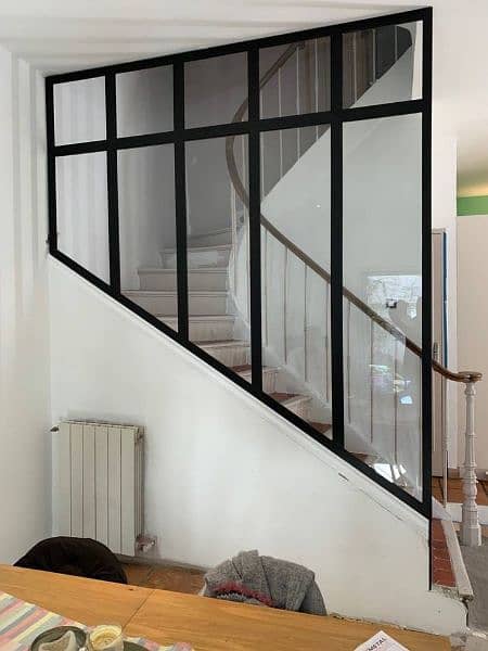 Staircase glass Partition, folding Mosquito Net 8