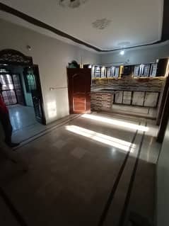 120 yards Ground Floor 2 bed rooms, 1 Lounge & 1 drawing room House for RENT in North Karachi 5-c/1, 18 meter Road, near BILAL SCHOOL