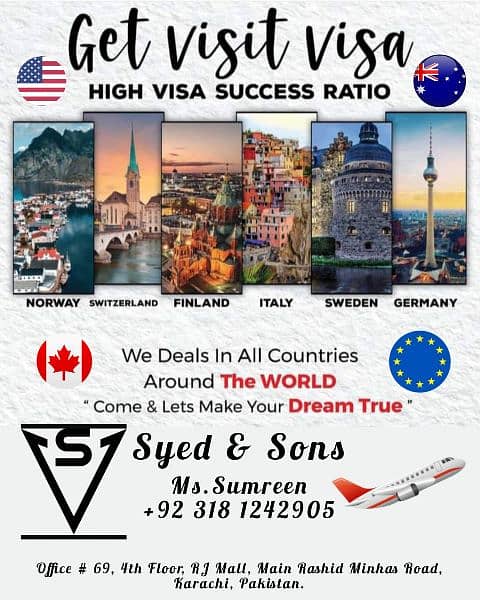 Umrah, jobs & all consulting  services  for abroad visa,s 5