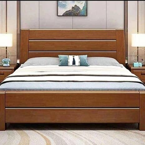bed set/double bed/pure wood bed/bedroom/shesham bed/showcase/cupboard 1